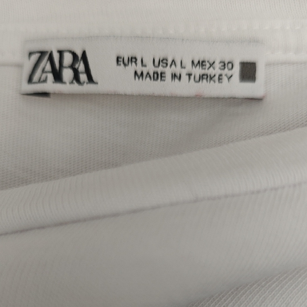 Zara White T-Shirt - Picture 5 of 6